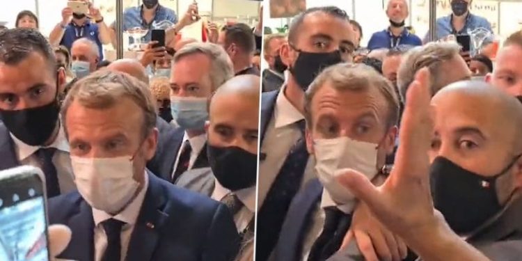 فرانسیسی صدر کو تھپڑ کے بعد انڈہ پڑگیا