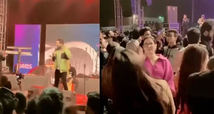 بریک اپ کے بعد ہانیہ عامر کی عاصم اظہر کے کنسرٹ میں انٹری