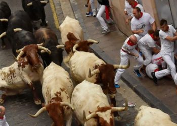 اسپین میں بیلوں کے ساتھ دوڑنے کا مقابلہ،  ایک شخص کی موت