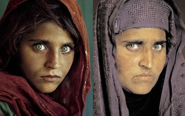 مشہور سبز آنکھوں والی افغان لڑکی نے اٹلی میں پناہ لے لی