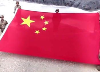 چین کا بھارت کے لیے نئے سال کا تحفہ، گلوان کی وادی پر چینی پرچم