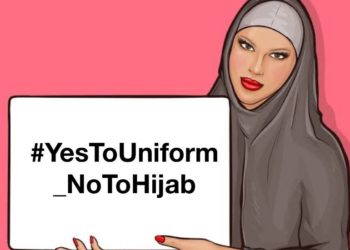 بھارت میں حجاب کے خلاف ” یس ٹو یونیفارم” کی مہم