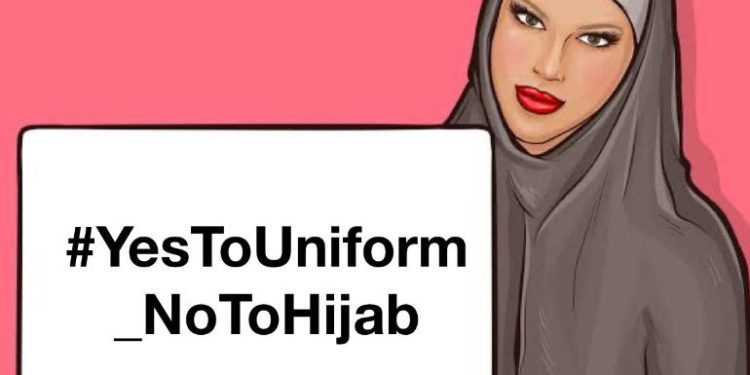 بھارت میں حجاب کے خلاف ” یس ٹو یونیفارم” کی مہم