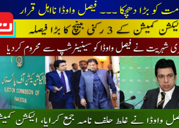 دہری شہریت میں نے فیصل واوڈا کو سینیٹر شپ سے محروم کردیا