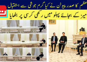 دورہ روس: وزیراعظم کے لیے لمبی ٹیبل کے بجائے پہلو میں رکھی کرسی