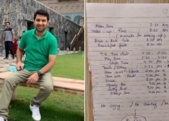 باپ اور بچے کے درمیان تحریری معاہدہ،ہفتے بھر نہ رونے چیخنے پر100 روپے انعام