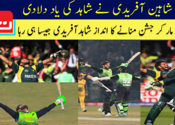 شاہین آفریدی نے شاہد آفریدی کی یاد دلادی