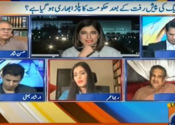 حسن نثار کی ایک بار پھر خاتون ٹی وی مہمان سے جھڑپ