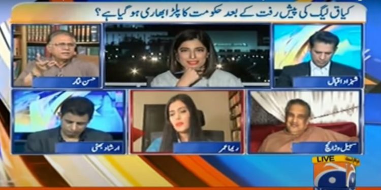 حسن نثار کی ایک بار پھر خاتون ٹی وی مہمان سے جھڑپ