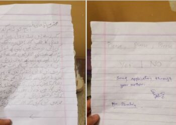 مرغیاں پالنے کے لیے بیٹے کا والد کو خط