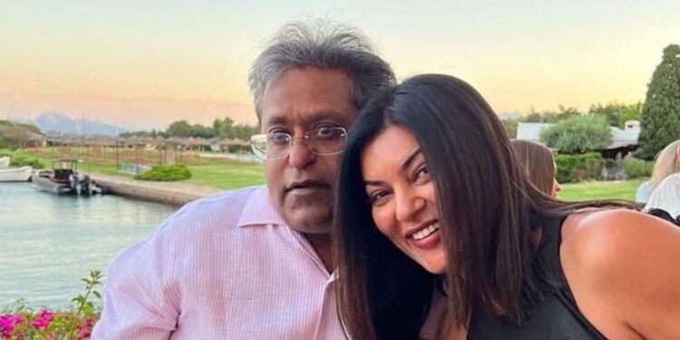 سشمیتا سین اور للت مودی کے تعلقات پر سوشل میڈیا پر ہنگامہ