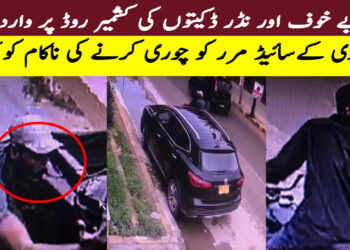 کراچی: کشمیر روڈ پر گاڑی کے سائیڈ مرر کو چوری کرنے کی ناکام کوشش