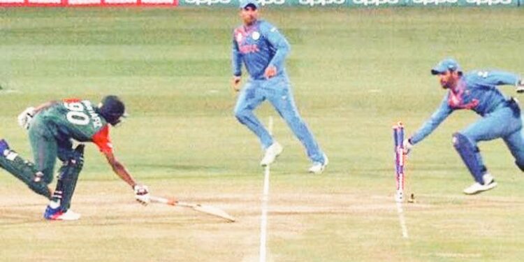 بھارت کی ہار پر دھونی کی یاد