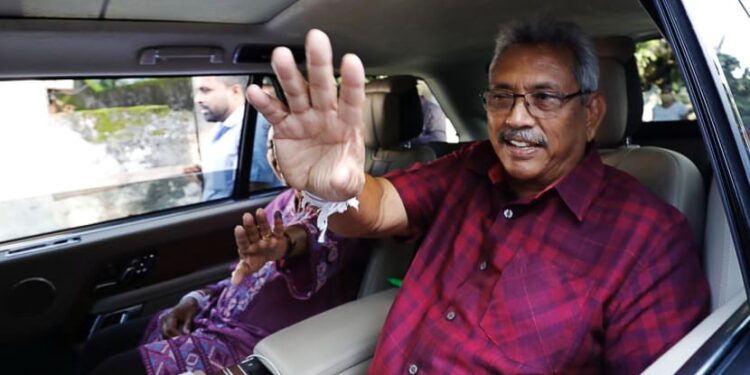 سری لنکن سابق صدر کی وطن واپسی