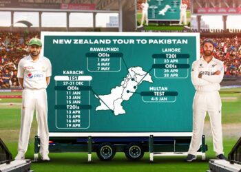 نیوزی لینڈ کرکٹ ٹیم کے دورہ پاکستان شیڈول  کا اعلان