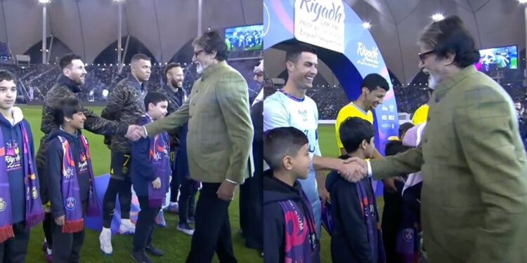 امیتابھ بچن کی میسی اور رونالڈو سے ملاقات