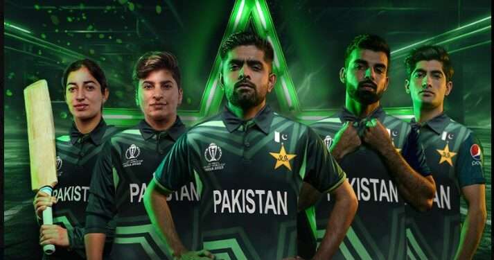 ورلڈکپ کیلئے پاکستان ٹیم کی نئی جرسی