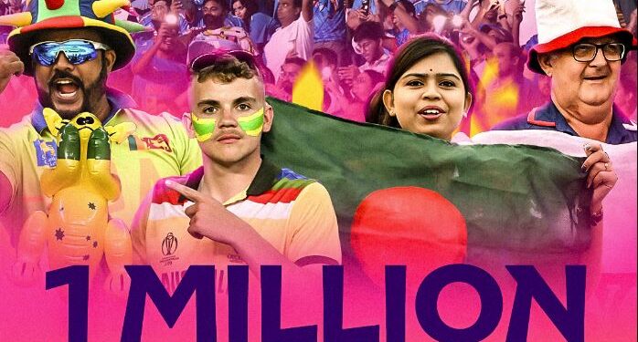 عالمی کپ کے 10 لاکھ تماشائیوں کا نیا ریکارڈ