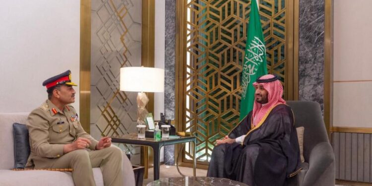 آرمی چیف کی سعودی ولی عہد محمد بن سلمان سے ملاقات