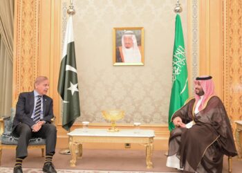 سعودی ولی عہد اور وزیراعظم کی ملاقات