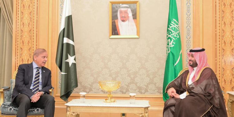 سعودی ولی عہد اور وزیراعظم کی ملاقات