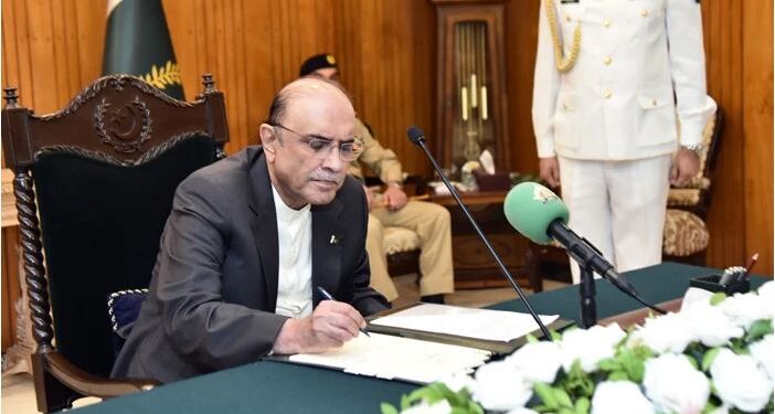 صدر  نے الیکشن ایکٹ ترمیمی بل 2024 پر دستخط کردیے