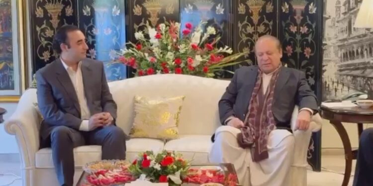 نواز شریف اور بلاول بھٹو کی اہم ملاقات