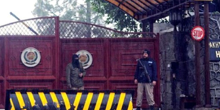 خیبر پختونخوا ہاؤس کے کئی  بلاک سیل