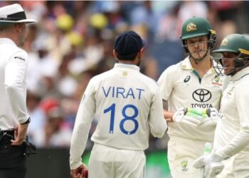 کوہلی نوجوان آسٹریلوی بلے باز سے الجھ پڑے، سخت تنقید کا سامنا