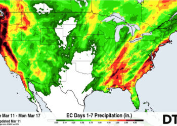امریکا: وسطی و مشرقی ریاستوں میں  طوفان کا خطرہ