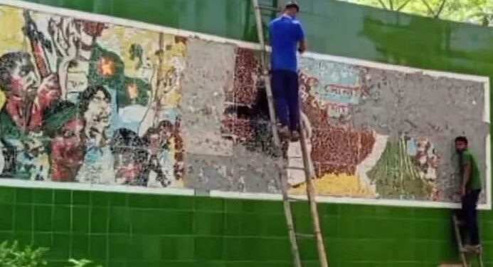 بنگلہ دیش: 1971 جنگ کی یادگار دیوار گرا دی گئی