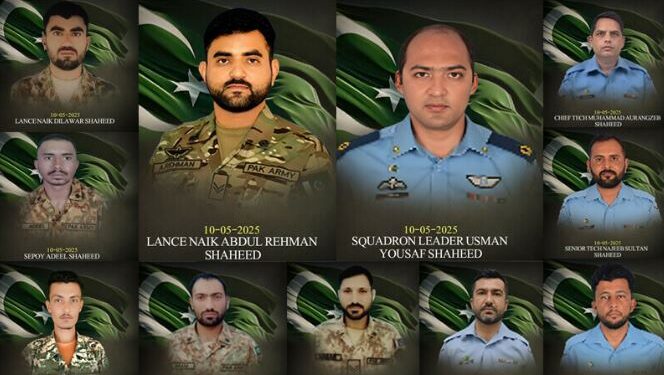 معرکہ حق میں اسکواڈرن لیڈرعثمان یوسف سمیت 11 جوان اور 40 شہری شہید ہوئے