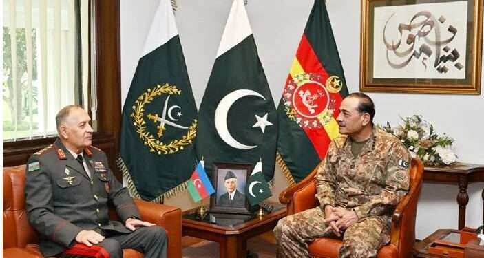 فیلڈ مارشل سید عاصم منیر سے آذربائیجان کے چیف آف جنرل اسٹاف کی ملاقات