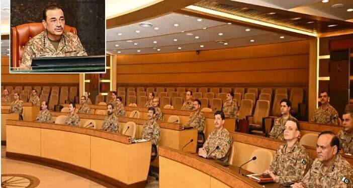 جارحیت کا فیصلہ کن اور فوری جواب دیا جائےگا، کور کمانڈر کانفرنس